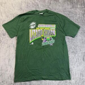 Vintage 1990s Jacksonville Lizard Kings ECHL Hockey T-Shirt XXL